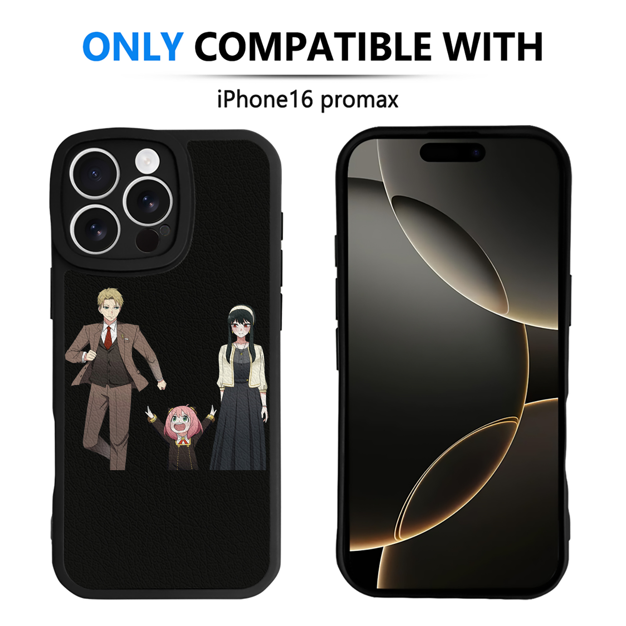 （画像用） SPY×FAMILY间谍家家酒 【iPhone 16シリーズ対応】シリコンスマホケース（レザー調） 材質：シリコン